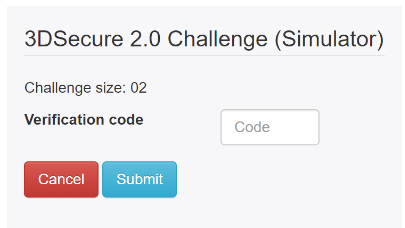 3DSecure Simulater Form